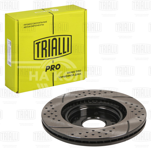Диск тормозной передний для автомобилей Hyundai Tucson II (15-) d=305 PRO (перф/слот/окраш)