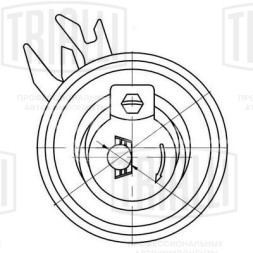 Ролик ГРМ для автомобилей VW Polo (94-) 1.0i/1.4i (натяж.) (CM 6048)