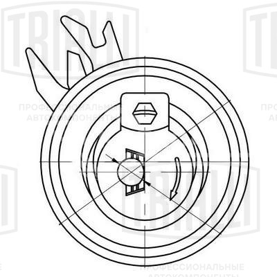 Ролик ГРМ для автомобилей VW Polo (94-) 1.0i/1.4i (натяж.) (CM 6048)