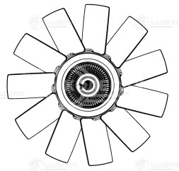 Муфта вязкостная для автомобилей ГАЗон Next; ГАЗ 3308; ПАЗ Вектор Next c дв. ЯМЗ-5344 (с крыльчаткой)