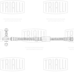 Шланг тормозной для автомобилей Skoda Octavia (04-) / Yeti (09-) передний L=577мм
