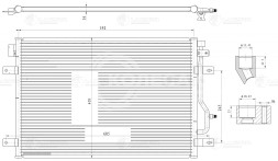 Радиатор кондиционера для автомобилей Audi A4 (B6) (00-)/A4 (B7) (04-)