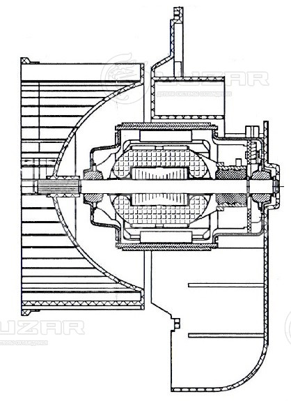 Электровентилятор отопителя для автомобилей Mercedes-Benz Atego (98-)/Atego II (04-)