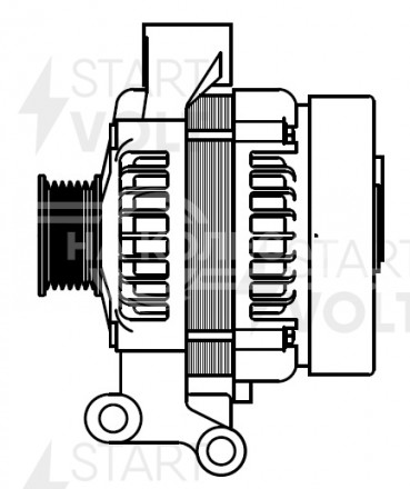 Генератор для автомобилей Ford Focus II (05-) 1.6i/1.6T/Volvo S40 (04-) 1.6i 120A