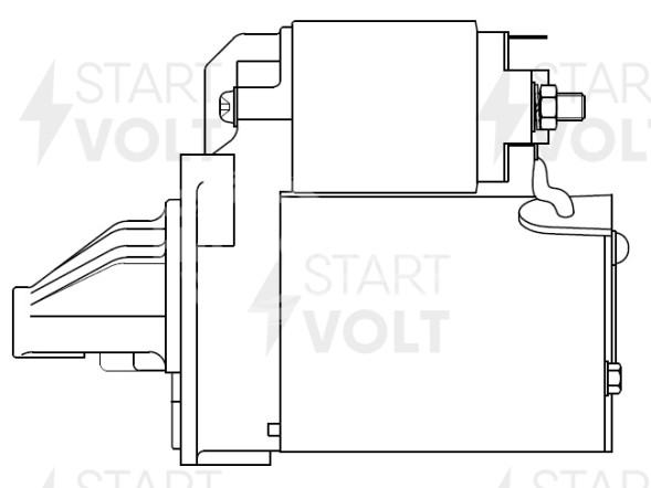 Стартер для автомобилей Kia Picanto (04-) 1.0i/1.1i/1.2i/Hyundai Getz (02-) 1.1i 0,9кВт