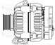 Генератор для автомобилей Renault Logan (04-)/Sandero (08-) 1.4i/1.6i 98A (LG 0928)