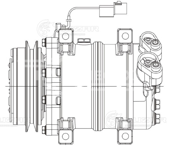 Компрессор кондиционера для автомобилей Pajero Sport (08-)/L200 (06-) 2.5D