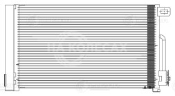 Радиатор кондиционера для автомобилей Corsa D (06-) 1.0i/1.2i/1.4i