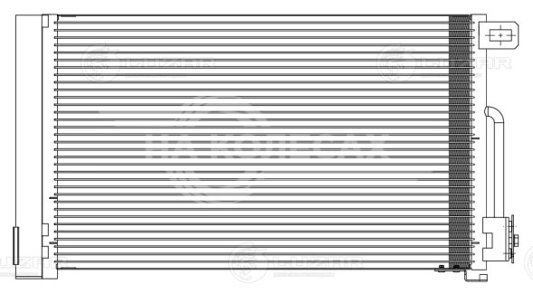 Радиатор кондиционера для автомобилей Corsa D (06-) 1.0i/1.2i/1.4i