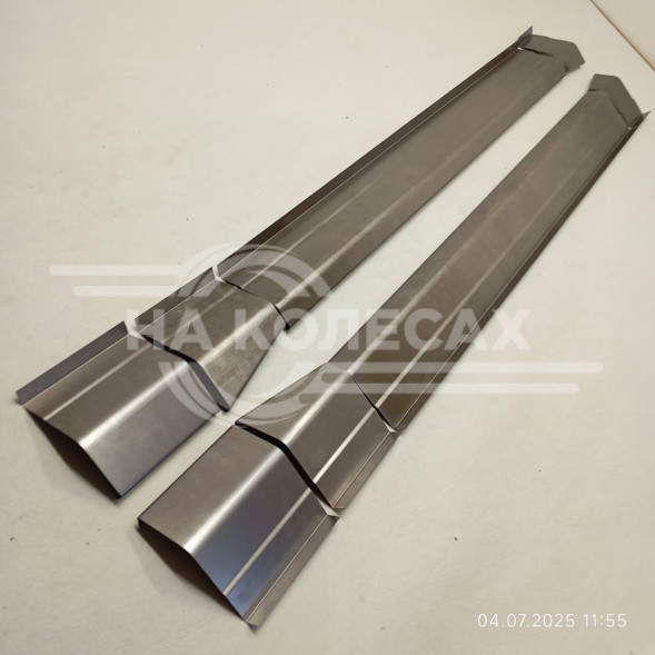 Ремонтные пороги + расширители Mitsubishi pajero 4