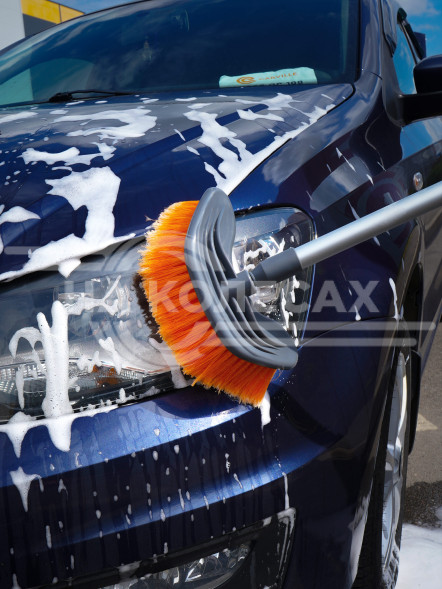 Щетка для мытья с мягкой распушенной щетиной &quot;Волна&quot; (150*22см)