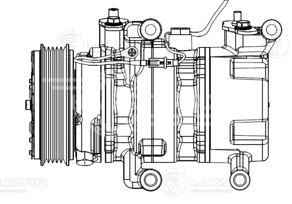 Компрессор кондиционера для автомобилей Mazda 3 (BK) (03-) 2.0i MT