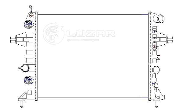 Радиатор охлаждения для автомобилей Astra G (98-)/Zafira A (99-) 1.4i/1.6i/1.8i AТ AC+