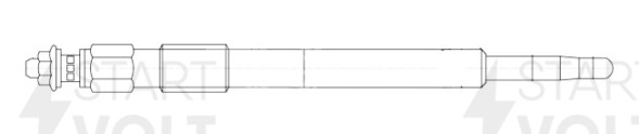 Свеча накаливания для автомобилей Land Rover Discovery (89-)/Defender (83-) 2.5TDI