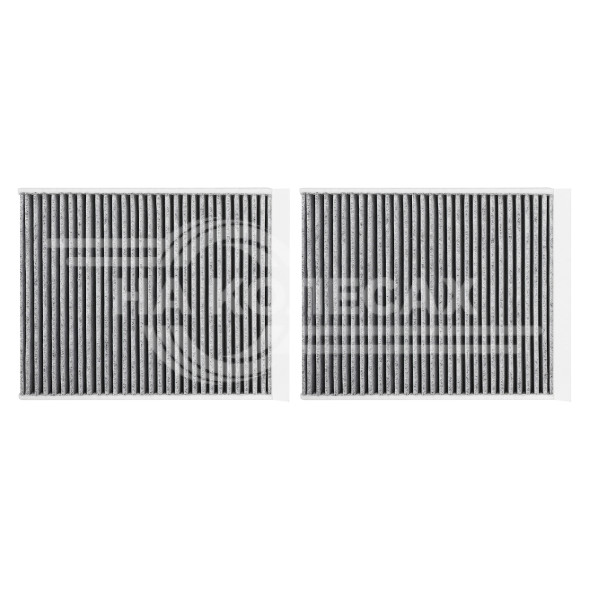 Фильтр салонный угольный для автомобилей BMW 5 F10(09-)/ 6 F13(11-)/ 7 F01(08-), комплект 2шт.