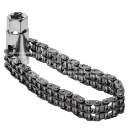 Съемник масляного фильтра &quot;Цепной&quot; головка до 120мм (AK-F-05)