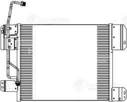 Радиатор кондиционера для автомобилей КАМАЗ 5490 (13-)/Mercedes-Benz Axor (01-)/(04-)