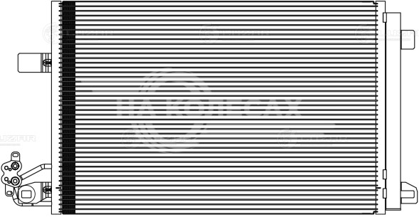 Радиатор кондиционера для автомобилей Transporter T5 (09-) 2.0TD
