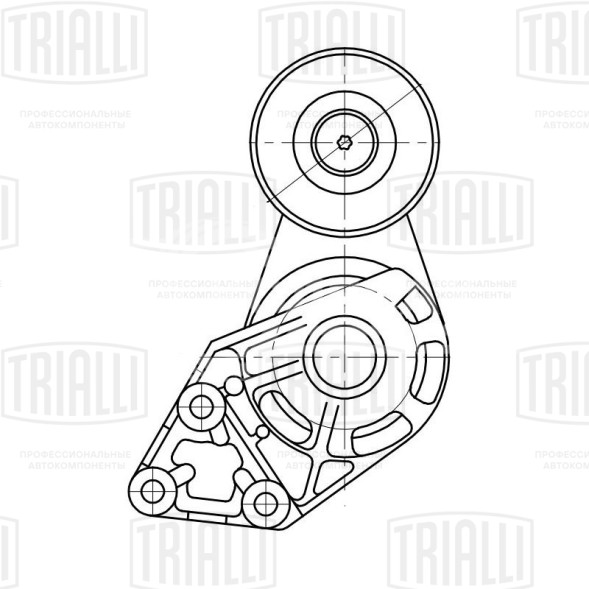 Ролик приводного ремня для автомобилей Skoda Fabia (99-) 1.4d (с натяжным механизмом)