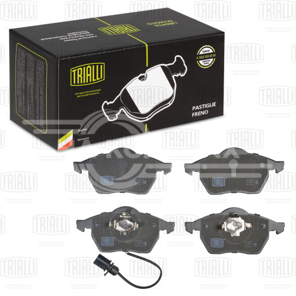 Колодки тормозные для автомобилей VW Sharan (95-) / Ford Galaxy (95-) дисковые передние (в комплекте с датчиком)