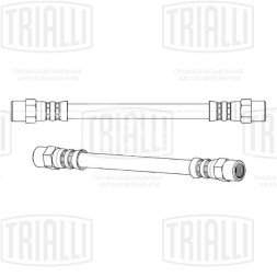 Шланг тормозной для автомобилей Audi 80 / 90 (-91) задний правый