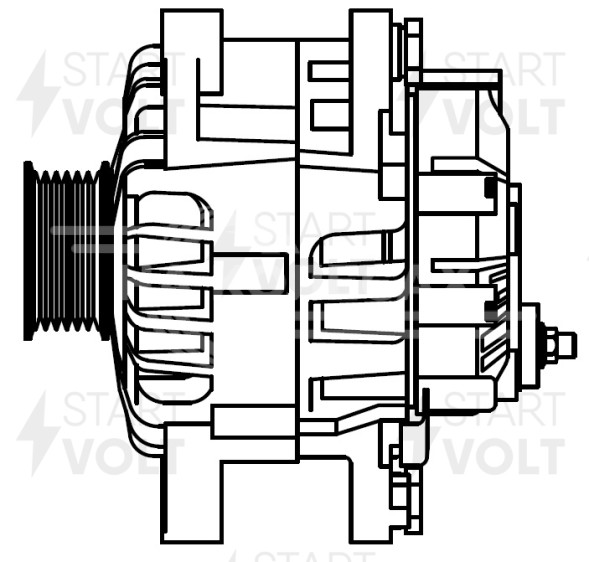 Генератор для автомобилей Hyundai Santa Fe (06-) 2.7i/Kia Sorento (06-) 3.3i 130A