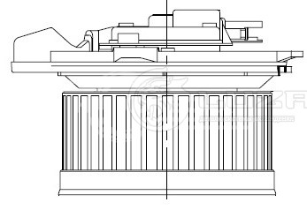 Электровентилятор отопителя для автомобилей Mercedes-Benz ML (W164) (05-)/GL (X164) (06-)