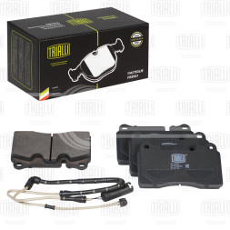 Колодки тормозные дисковые передние для автомобилей Land Rover Range Rover Sport (05-) с тормозной системой Brembo (в комплекте с датчиком)