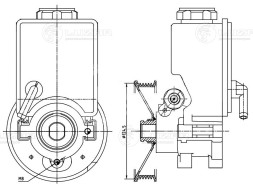 Насос ГУР для автомобилей SsangYong Kyron (05-)/Actyon (05-)