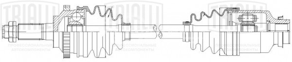 Привод правый для автомобилей KIA Spectra (04-) 1.6i AT/МТ
