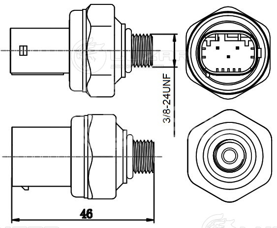 Датчик давления хладагента BMW 3 (E90) (05-)/5 (F10) (10-)/X5 (E70) (06-)