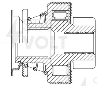 Привод стартера (бендикс) для автомобилей BMW 3 E36 (90-)/5 E34 (87-)/7 E38 (95-) 2.0i/2.5i