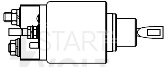 Реле втягивающее стартера для автомобилей Mercedes-Benz C W204 (07-) 1.8i/E W210 (95-) 2.0i