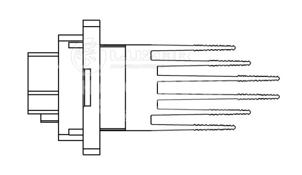 Резистор электровентилятора отопителя для автомобилей Лада Приора/Гранта (10-)/Калина II (13-)/Elantra (HD) (06-)/Ceed (07-) (тип Halla)
