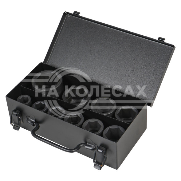 Набор головок ударных 3/4&quot; 56мм 10 пр. (17-46мм) мет. кейс.