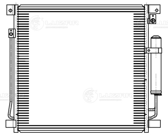 Радиатор кондиционера для автомобилей L200 (15-)/Pajero Sport 2.4D/2.5D (15-) AT