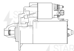 Стартер для автомобилей BMW 1 F20 (11-)/3 F30 (12-) 1.6T 1,7кВт