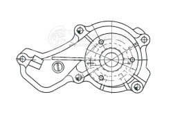 Насос водяной для автомобилей Honda Civic VIII (06-) 1.8i [R18A]