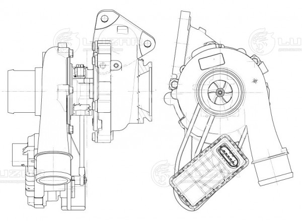 Турбокомпрессор для а/м PSA Boxer (11)/Jumper (11-) 2.2D E-5
