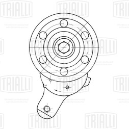 Ролик привод. ремня для автомобилей Toyota Corolla (00-)/Avensis Verso (01-) 2.0d [CD] (с натяжным механизмом)