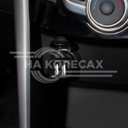 Адаптер автомобильный 2хUSB 2.1А, 12/24В