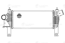 ОНВ (радиатор интеркулера) для автомобилей Pathfinder (05-)/Navara (05-)