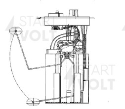Модуль топливного насоса для автомобилей VAG Tiguan (16-)/Kodiaq (16-) 1.4TSi