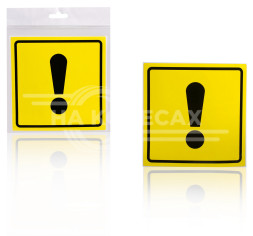 Знак "Начинающий водитель" ГОСТ, внутренний, самоклеящийся (150*150 мм), в уп. 1шт.