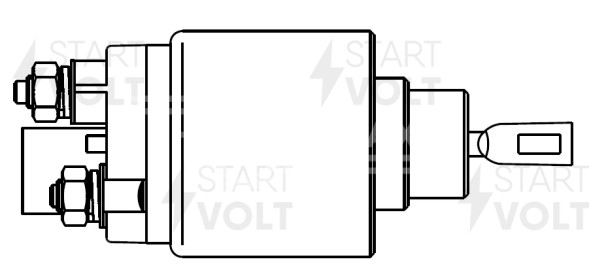 Реле втягивающее стартера для автомобилей Toyota Corolla E110 (95-)/Avensis (97-) 1.6i