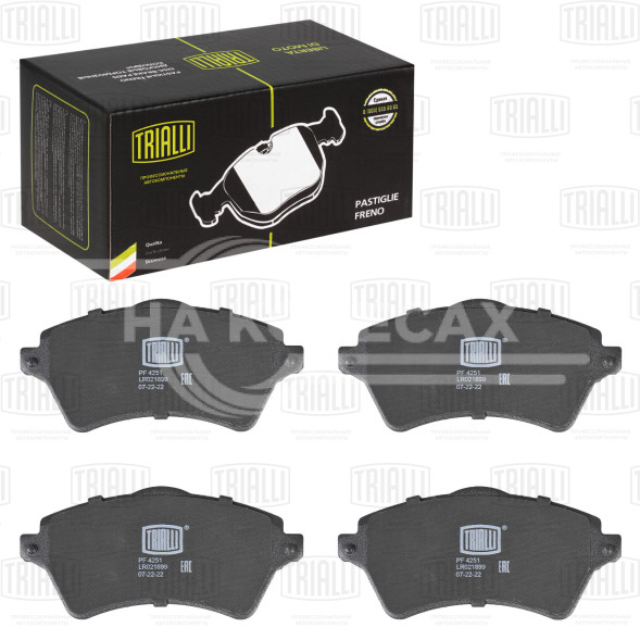 Колодки тормозные дисковые передние для автомобилей Land Rover Freelander (98-) / Range Rover (02-) 1.8i/2.0TD/2.5i/3.0D