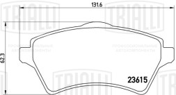 Колодки тормозные дисковые передние для автомобилей Land Rover Freelander (98-) / Range Rover (02-) 1.8i/2.0TD/2.5i/3.0D