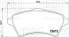 Колодки тормозные дисковые передние для автомобилей Land Rover Freelander (98-) / Range Rover (02-) 1.8i/2.0TD/2.5i/3.0D