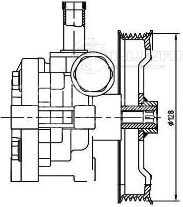 Насос ГУР для автомобилей Mitsubishi Lancer X (07-)/Outlander (07-) 1.8i/2.0i/2.4i