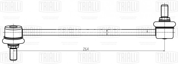 Стойка стабилизатора переднего левая для автомобиля Hyundai Santa Fe (00-)